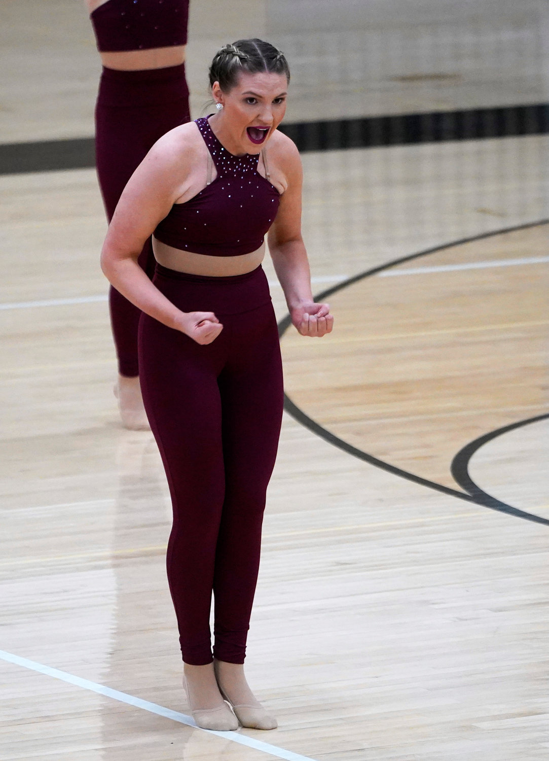 The Mid-Prairie dance team held a rehearsal of their state competition routines on Monday night at Mid-Prairie High School.