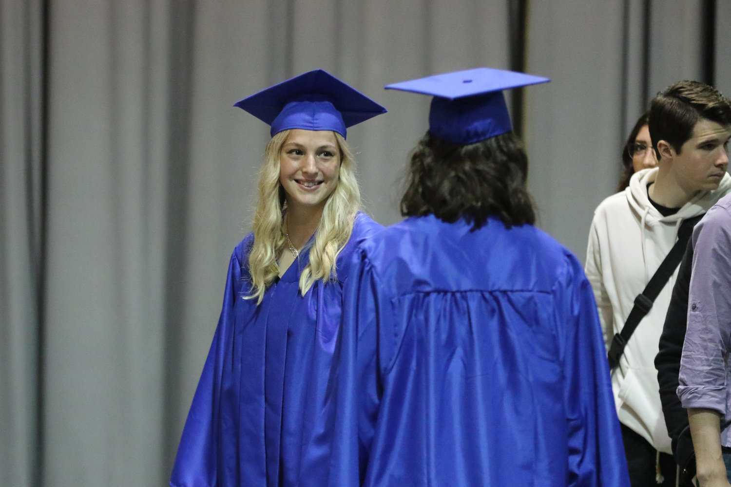 Mariah Miller takes her seat during Pathway Christian School's graduation ceremony on May 16, 2021.