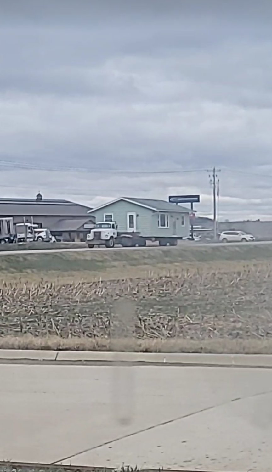 Houses were moved on Friday, April 8 along Highway 1.