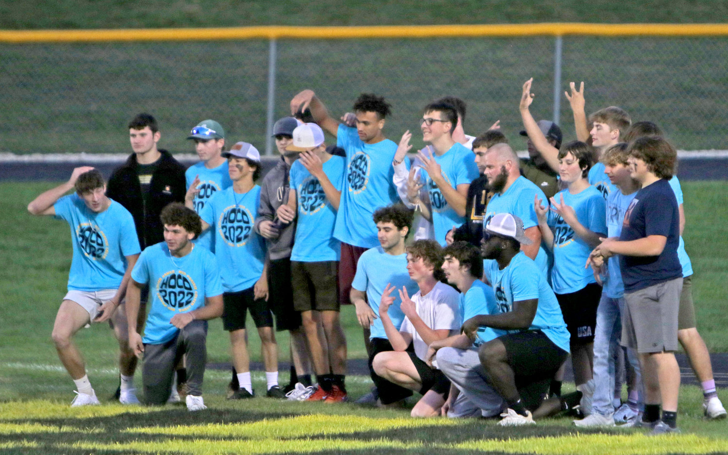 Celebrations are in order after a winning effort in Kickball.