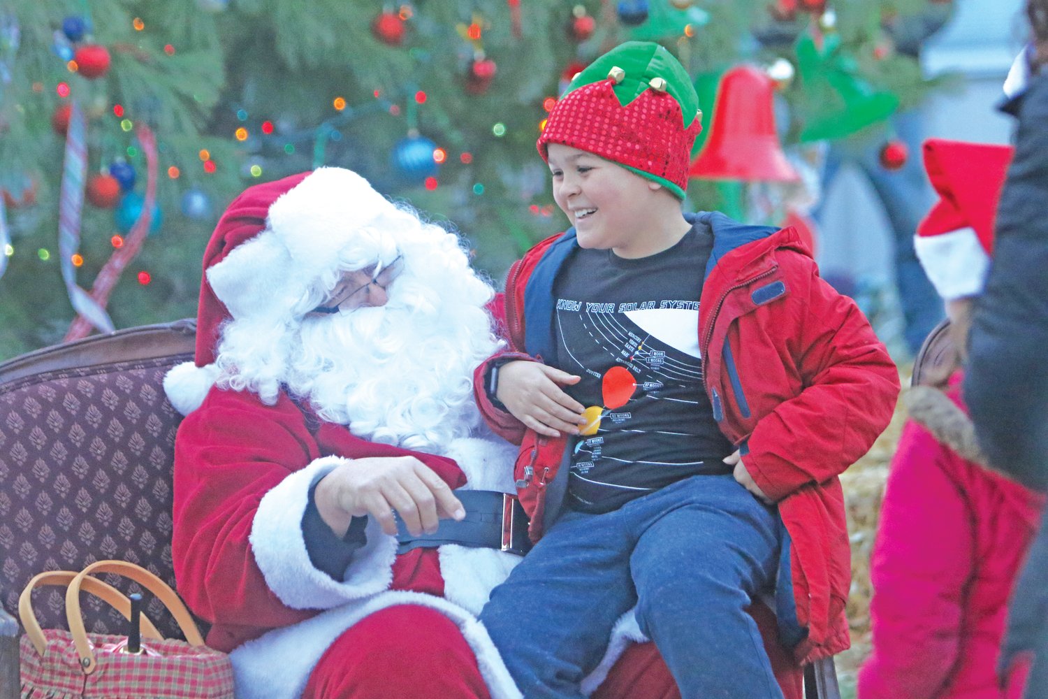 Children were more than happy to meet with Santa at Lone Tree Winter Fest on Nov. 26.
