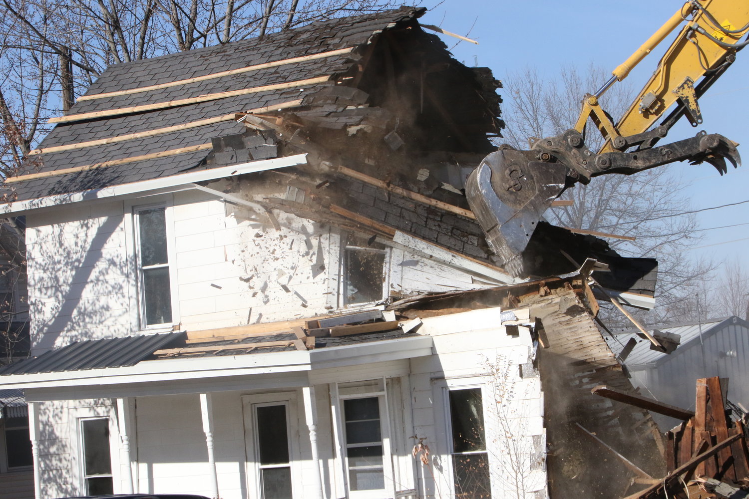 The same city-owned house was demolished on Nov. 28.