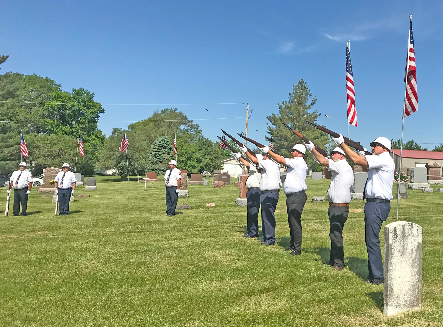 21-Gun Salute by VFW members in Riverside.