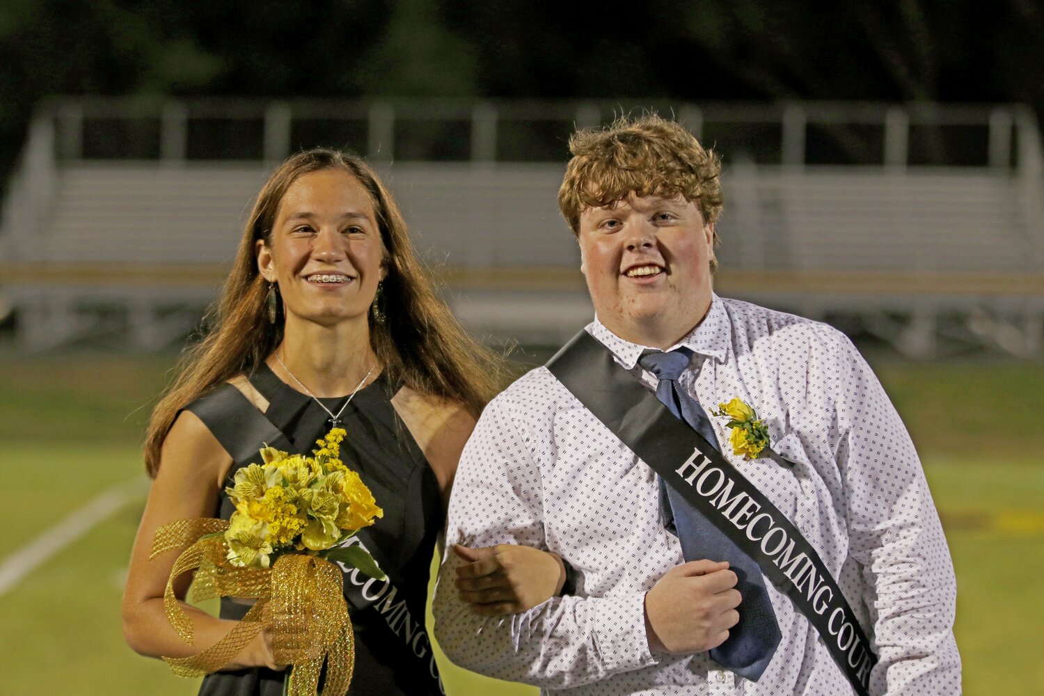 Homecoming court nominees Kali Miller and Carson Pence.